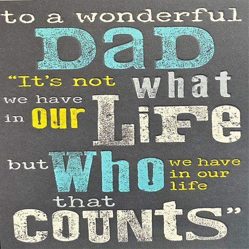 To a Wonderful Dad