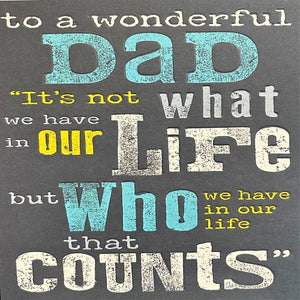 To a Wonderful Dad