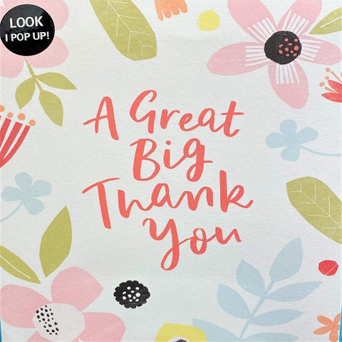 Pop Up : A Great Big Thank You