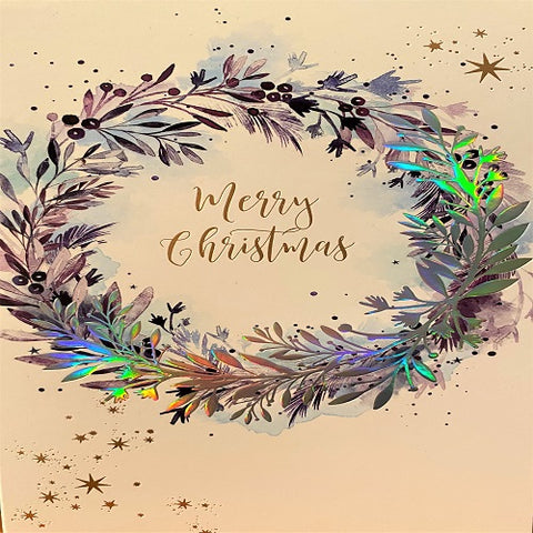Charity Card Set : Merry Christmas - Wreath