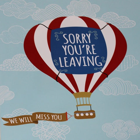 Large Card: Sorry you're leaving - Paperstreet