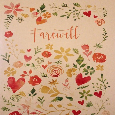 Large Card: Farewell - Flowers