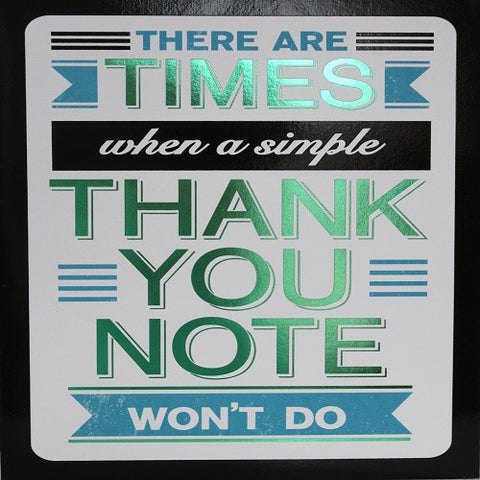 Large Card : Simple Thank You Note