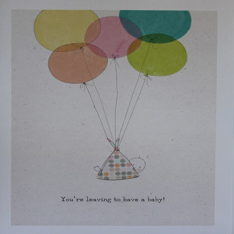 Large Card : You're Leaving to have a baby - Hallmark Balloons