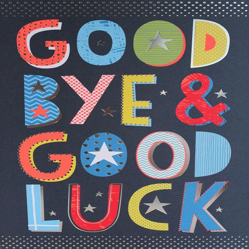 Large Card : Good Bye & Good Luck