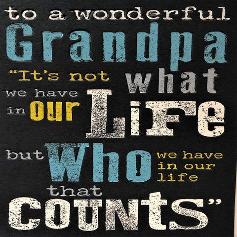 To a Wonderful Grandpa
