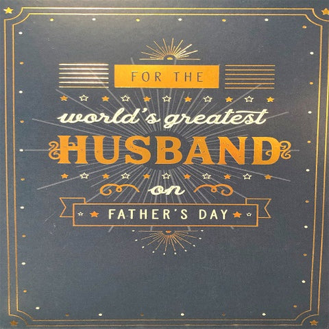 For The World's Greatest Husband