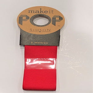 Fabric Ribbon : Thick Red