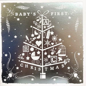 Baby's First Christmas - Silver