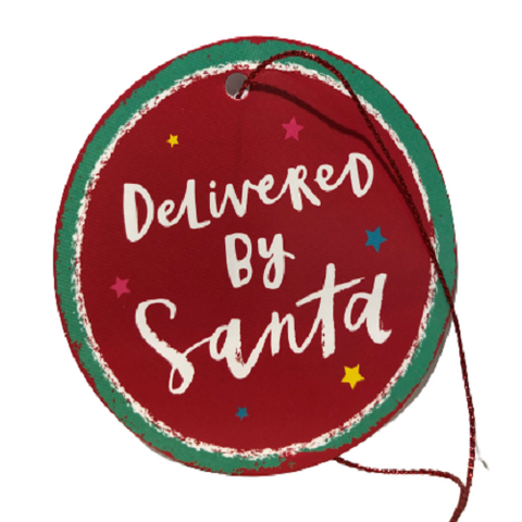Gift Tags : Delivered by Santa