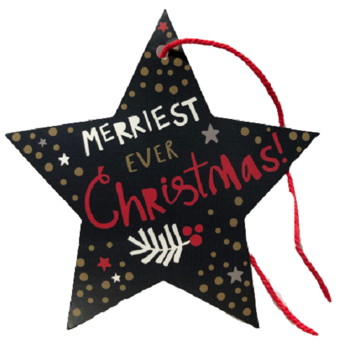 Gift Tags : Merriest Ever Christmas - Star