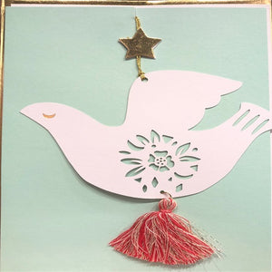 Dove - Hanging Decoration Card