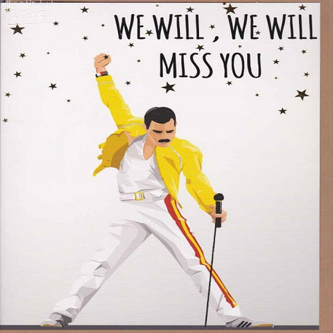 Large Card: We Will, We Will Miss You