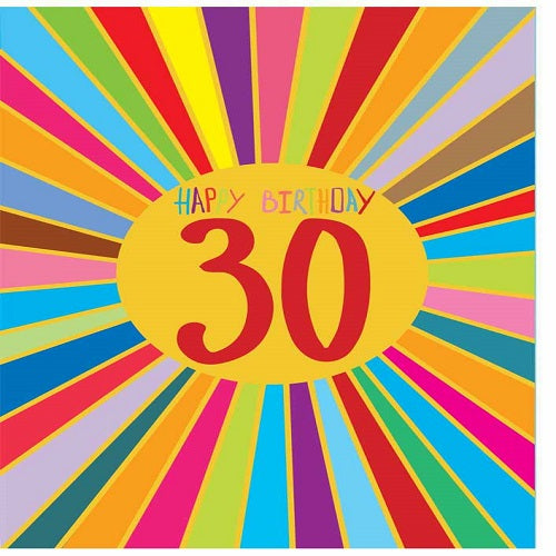 Large Card: Happy Birthday 30