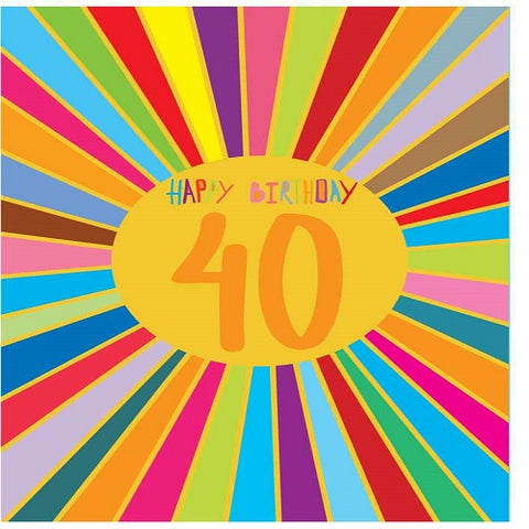 Large Card: Happy Birthday 40