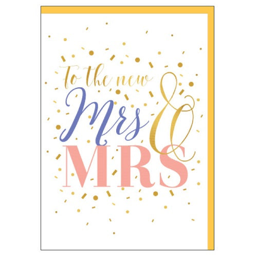 To The New Mrs & Mrs