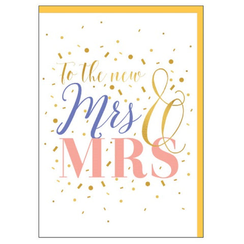 To The New Mrs & Mrs