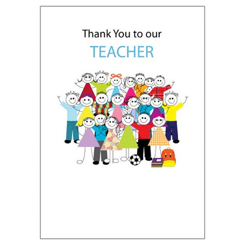 Large Card : Thank you to our teacher