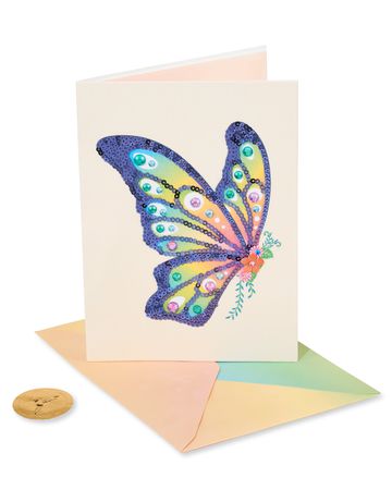 Sequinned and Jewelled Butterfly