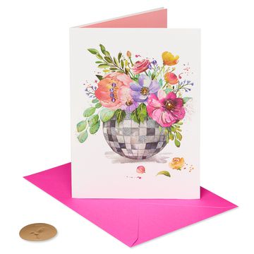 Disco Ball with Flowers
