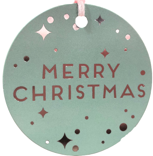 Gift Tags : Merry Christmas - Light Green