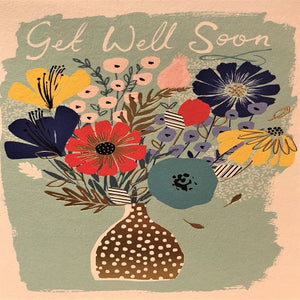 Get Well Soon - Vase of Flowers