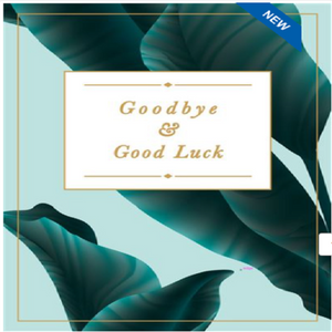 Large Card : Goodbye & Good Luck - Palm Leaves