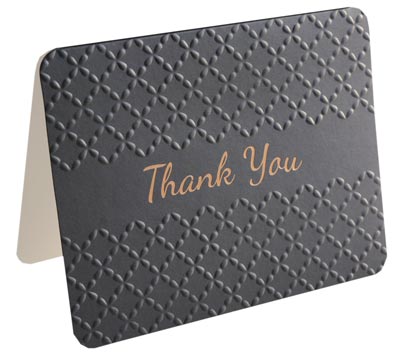 Thank You Pack - Foil, Embossed Black