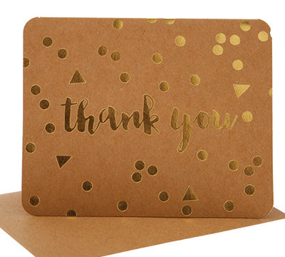 Thank You Pack - Confetti Kraft